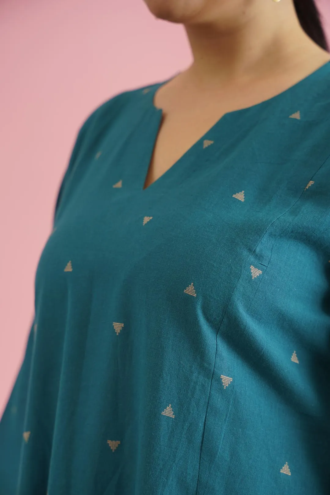 A Pristine Teal Blue kurta set