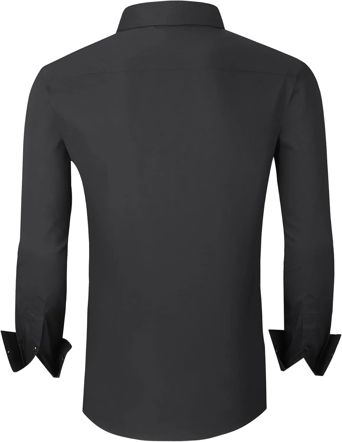 Alex Vando Mens Dress Shirt Wrinkle Free Regular Fit 4-Way Stretch Button Down Shirts