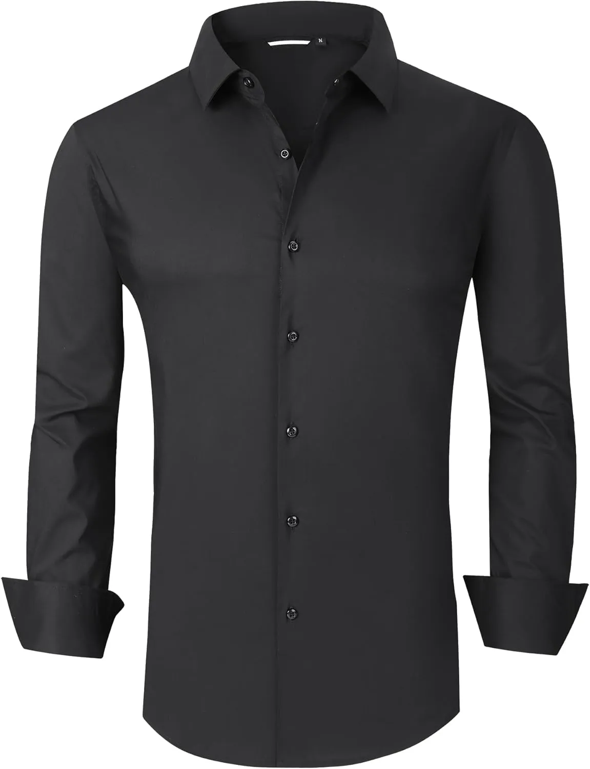 Alex Vando Mens Dress Shirt Wrinkle Free Regular Fit 4-Way Stretch Button Down Shirts