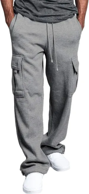 Andongnywell Men's Cargo Jogger Pants Workout Sweatpants Casual Trousers Elastic Waist Drawstring Pants