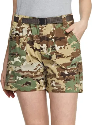 CQR Women's Hiking Shorts, Quick Dry Lightweight Travel Shorts, UPF 50  UV/SPF Stretch Camping Shorts, Outdoor Apparel