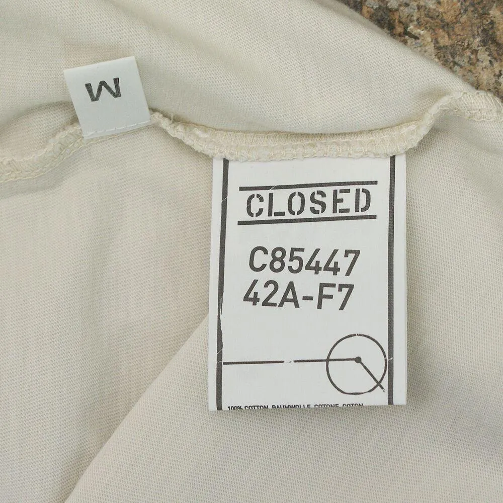 Cream Logo Print T-Shirt