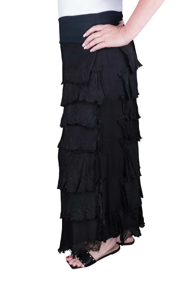 Elisa Silk Ruffle Skirt (SL201)