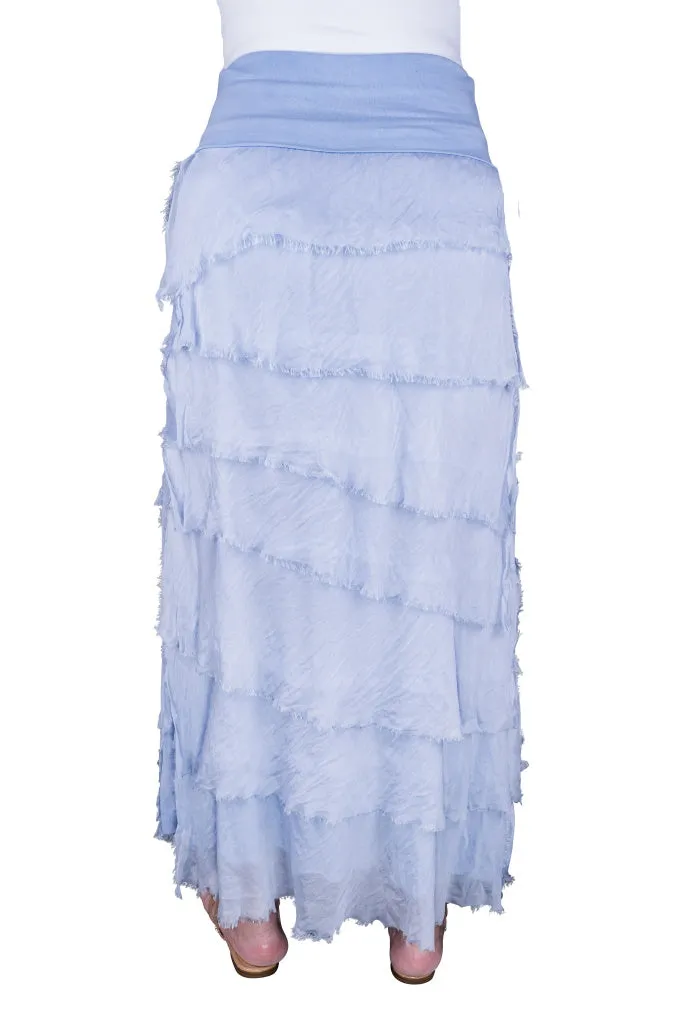 Elisa Silk Ruffle Skirt (SL201)
