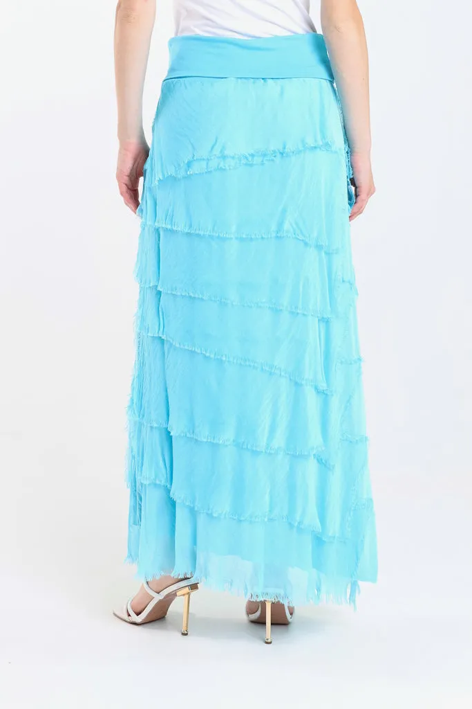 Elisa Silk Ruffle Skirt (SL201)