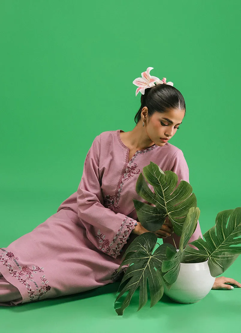 Khaddar Embroidered Co-Ord Set - Ikse-213863