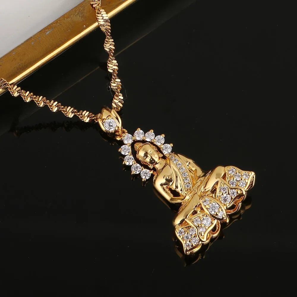 Lucky Tibetan Amitabha Buddha Necklace Symbol Hinduism Necklace