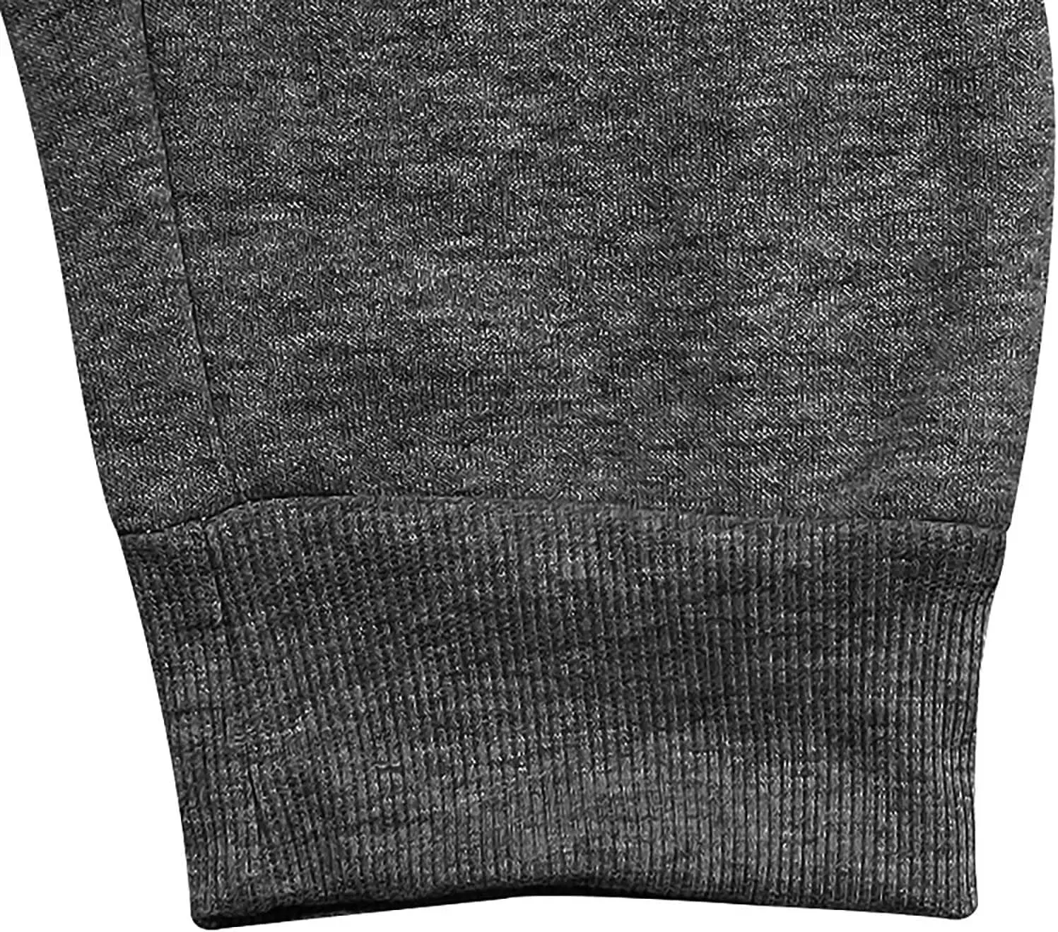 Mens Cargo Sweatpants Cotton Fleece Lined Joggers Pants Baggy Drawstring Elastic Waist Multi Pockets Workout Pants
