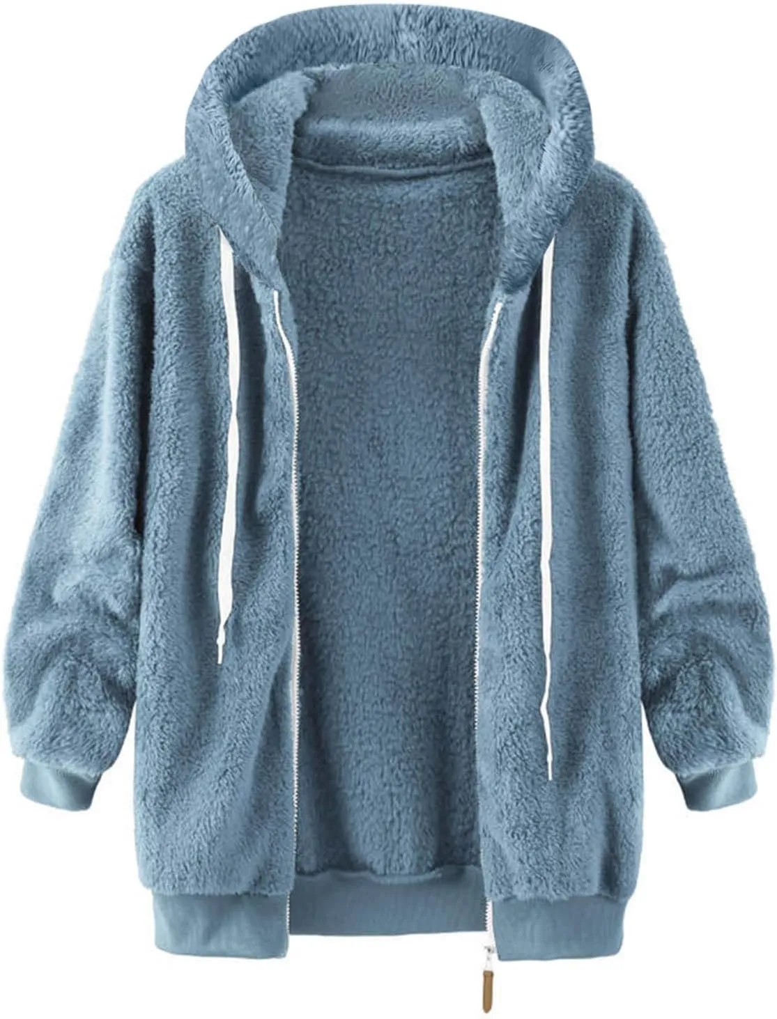 Sherpa Hoodies for Women 2024 Fashion Winter Jackets Shaggy Fuzzy Fleece Jackets Warm Soft Teddy Coats Outerwear