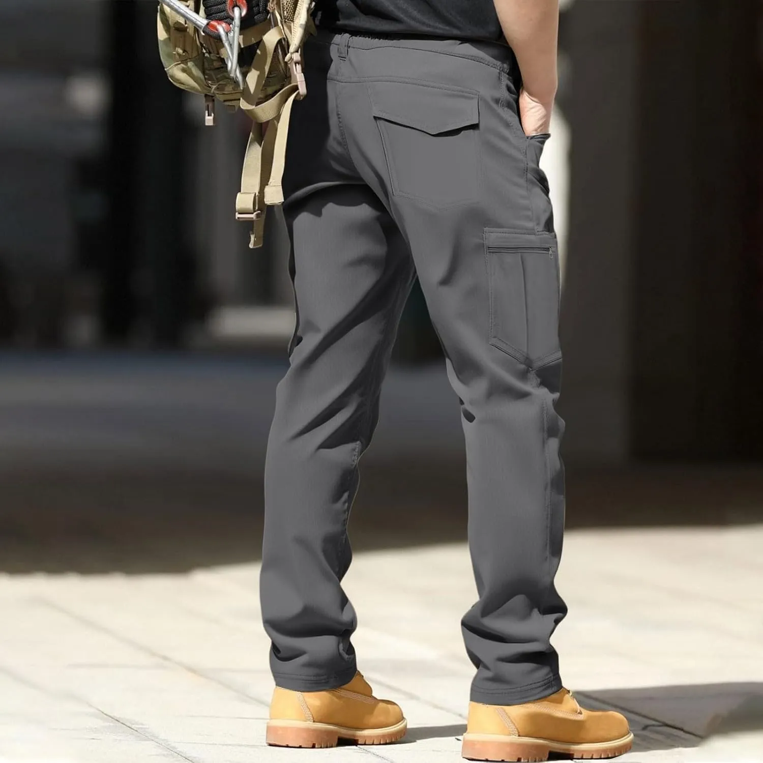 Tactical Work Cargo Pants for Men Ripstop Waterproof Stretch Quick Dry Pants Relaxed Fit Utility Outdoor Apparel