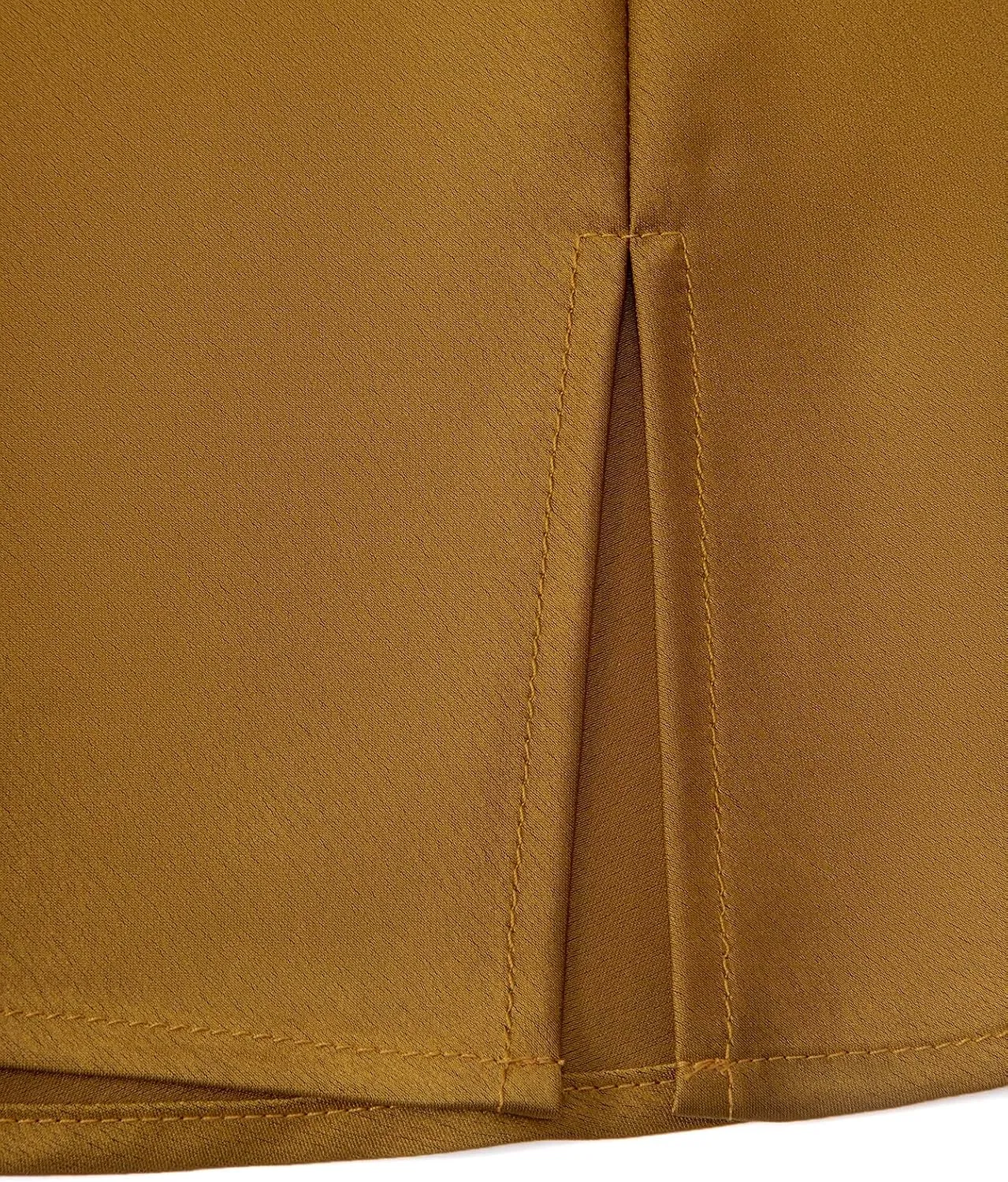 Women's Mini Skirt Satin High Waisted Sexy Slit Front Silk Casual A-Line Elastic Waistband Short Skirts